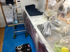 レンジフード　施工中